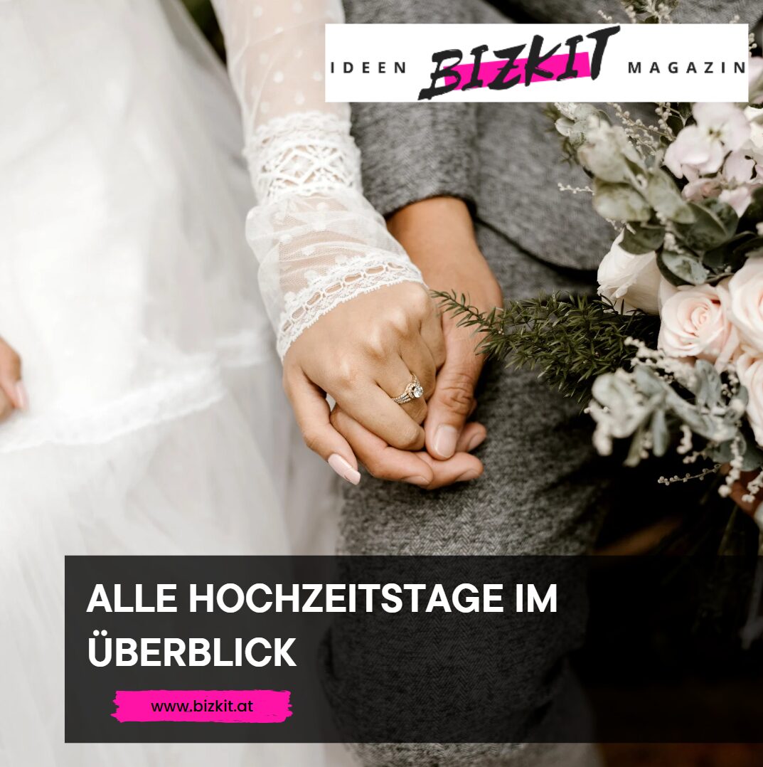 hochzeitstage im überblick liste