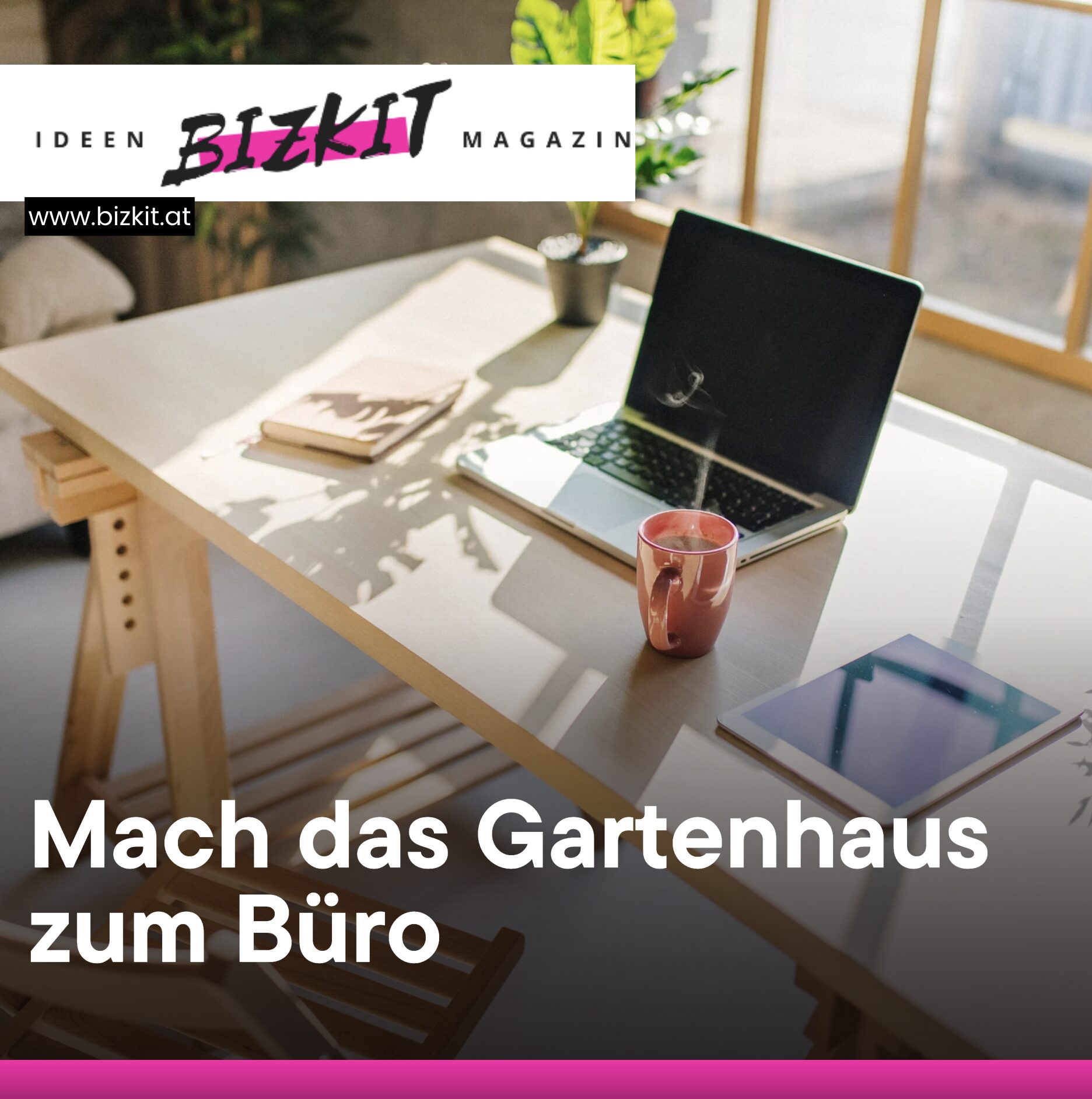Mach das Gartenhaus zum Büro