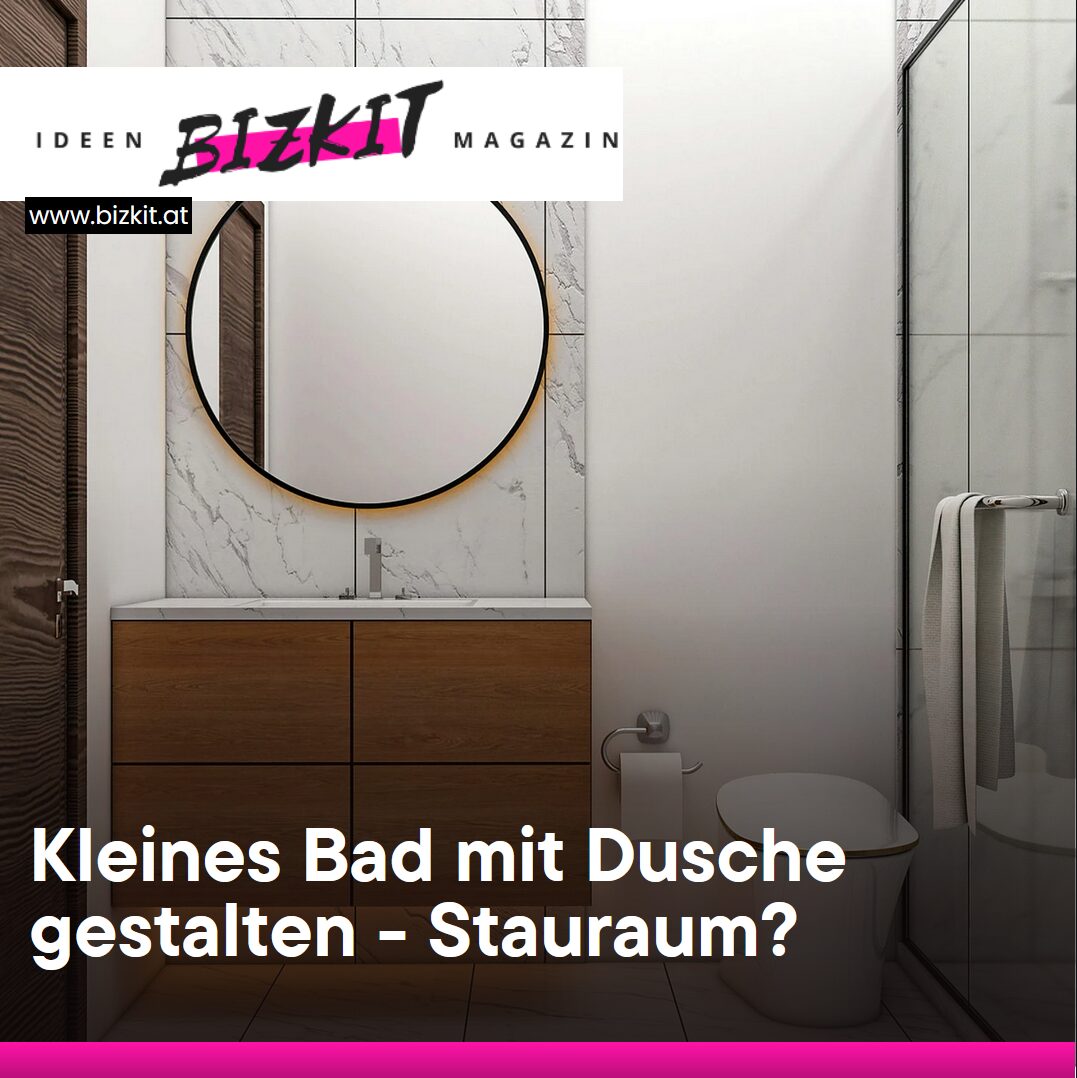 Kleines Bad mit Dusche gestalten - Stauraum
