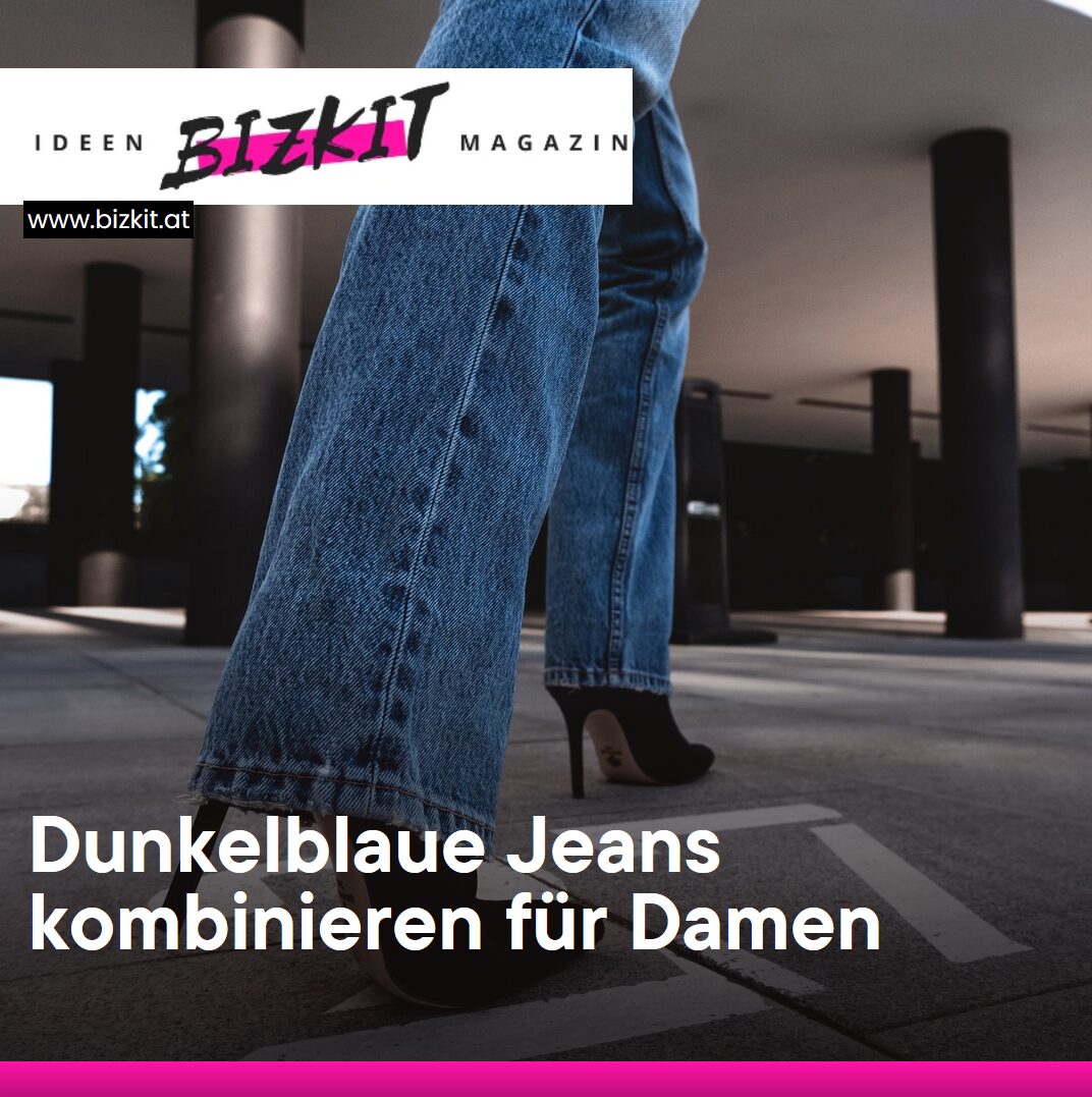 Dunkelblaue Jeans kombinieren für Damen Dunkelblaue Jeans kombinieren für Damen