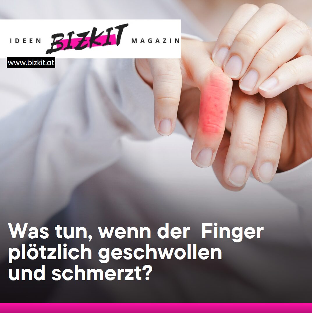 Was tun, wenn der Finger plötzlich geschwollen und schmerzt?