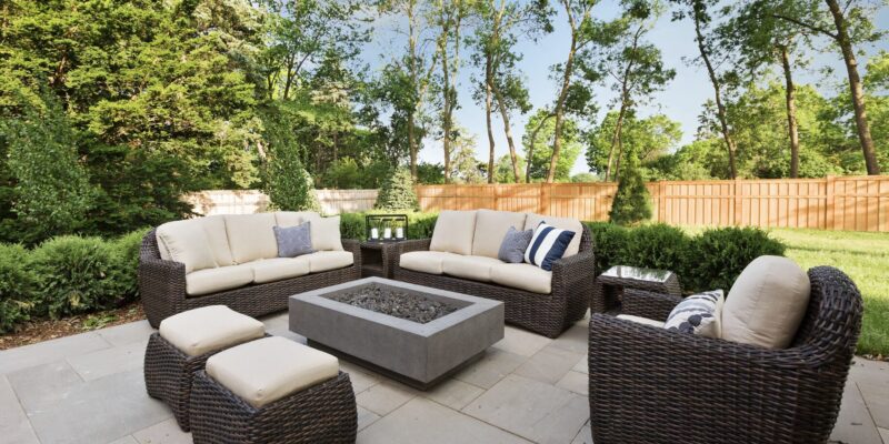 Sitzecke im Innenhof